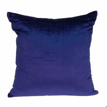 HOMEROOTS 20 x 7 x 20 in. Transitional Royal Blue Solid Pillow Cover with Poly Insert 334011